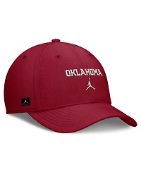 Jordan Men's Crimson Oklahoma Sooners Rise On-Field SwooshFlex Dri-fit Flex Hat
