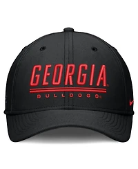 Nike Men's Black Georgia Bulldogs Game Day Rise Swooshflex Hat