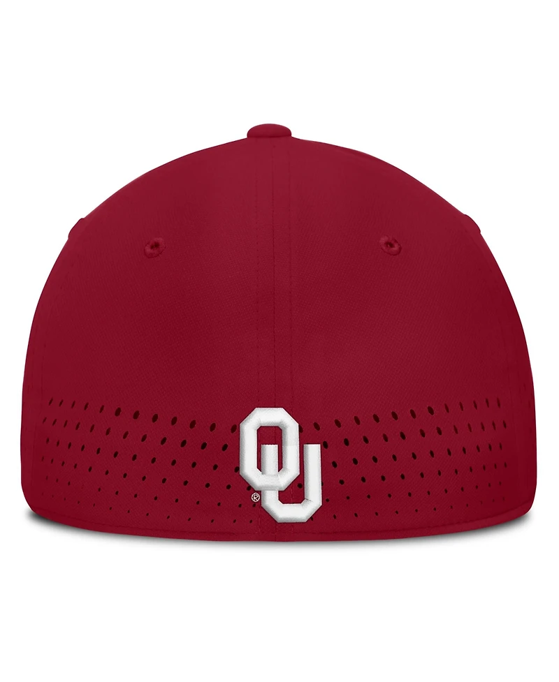 Jordan Men's Crimson Oklahoma Sooners Gameday Aerobill Swooshflex Dri-fit Hat