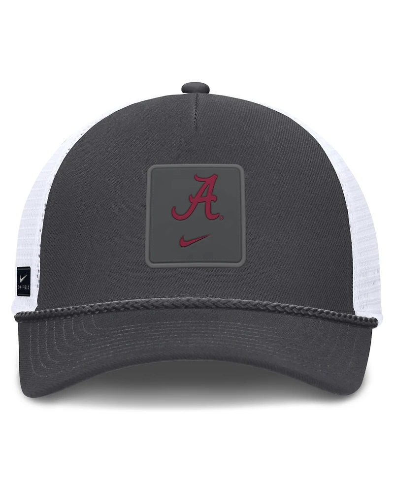 Nike Men's and Women's Charcoal Alabama Crimson Tide Game Day Rope Trucker Adjustable Hat