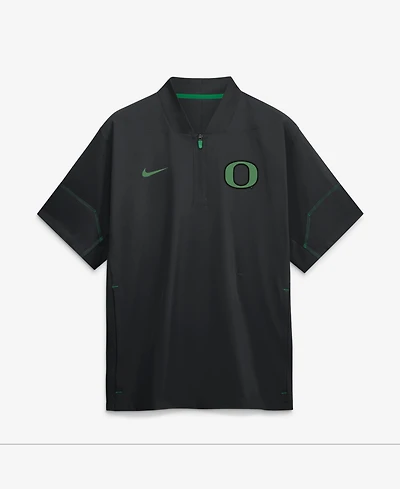 Nike Men's Black Oregon Ducks 2026 Sideline Short Sleeve Quarter-Zip Coach Jacket