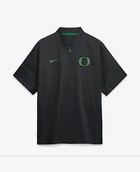 Nike Men's Black Oregon Ducks 2026 Sideline Short Sleeve Quarter-Zip Coach Jacket