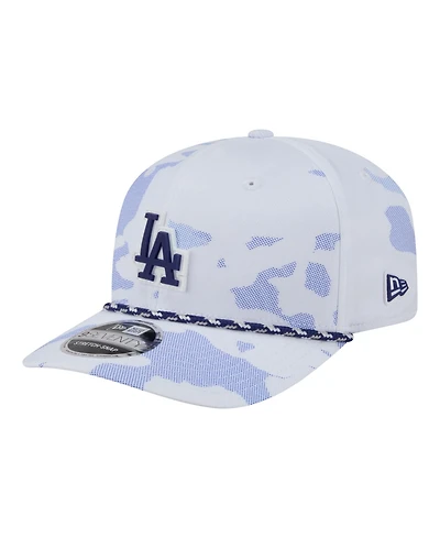 New Era Men's White Los Angeles Dodgers Camo Rope 9SEVENTY Adjustable Hat
