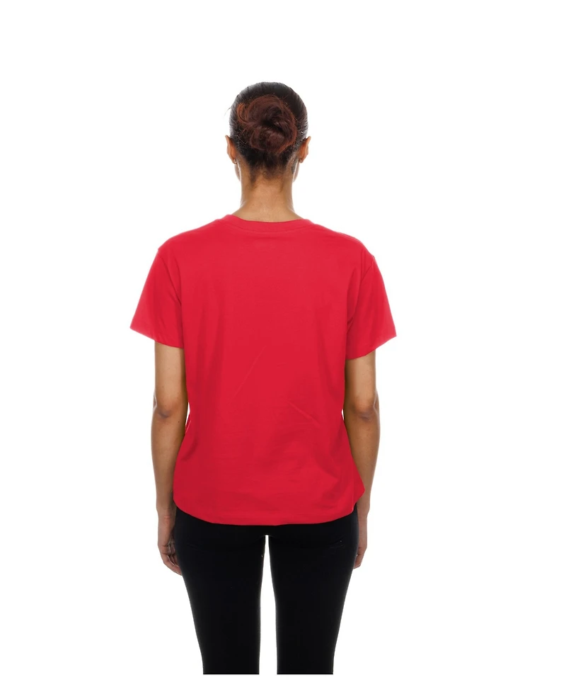 New Era Women's Red Philadelphia Phillies V-Neck T-Shirt