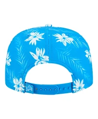 New Era Men's Blue Detroit Lions Palm Print A-Frame 9FIFTY Snapback Hat