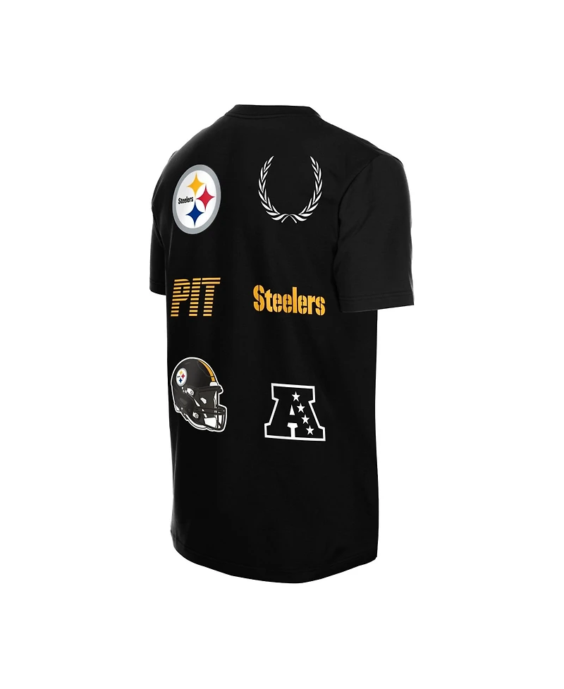 New Era Men's Black Pittsburgh Steelers Match T-Shirt