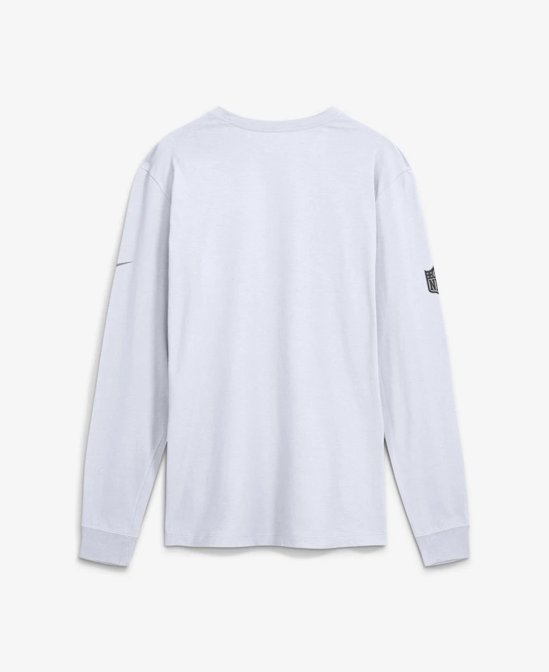 Nike Men's White Houston Texans Sideline Bold Arch Star Dri-fit Long Sleeve T-Shirt