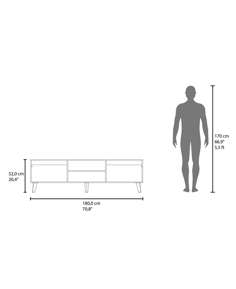 Fm Furniture Tv Stand for TVs up to 75 Inches, Modern Entertainment
