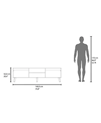 Fm Furniture Tv Stand for TVs up to 75 Inches, Modern Entertainment