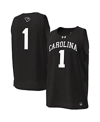 Under Armour Men's Black South Carolina Gamecocks 1 Replica Basketball Jersey