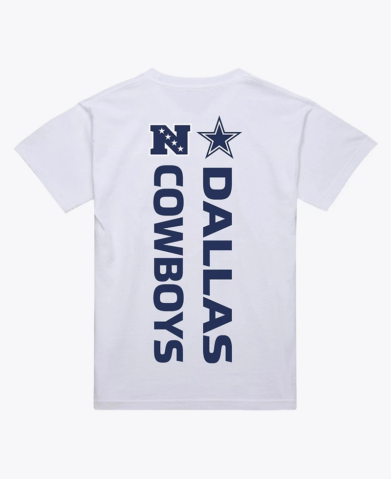 Mitchell & Ness Men's White Dallas Cowboys Monochrome T-Shirt