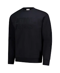 Mitchell & Ness Men's Black Detroit Pistons Phantom Fleece Sweatshirt