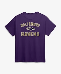 Logo Athletic Men's Purple Baltimore Ravens Cotton Victory Arch T-Shirt