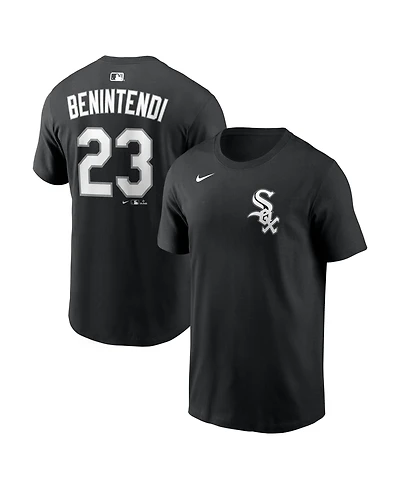 Nike Men's Andrew Benintendi Black Chicago White Sox Name Number T-Shirt