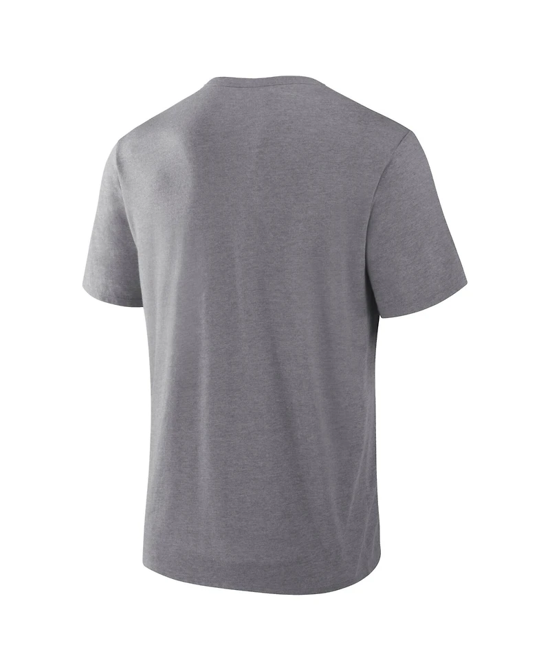 Fanatics Men's Heather Gray Dallas Cowboys Heritage Tribute Tri-Blend T-Shirt