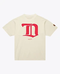 Mitchell & Ness Men's Cream Detroit Red Wings Core Logo T-Shirt