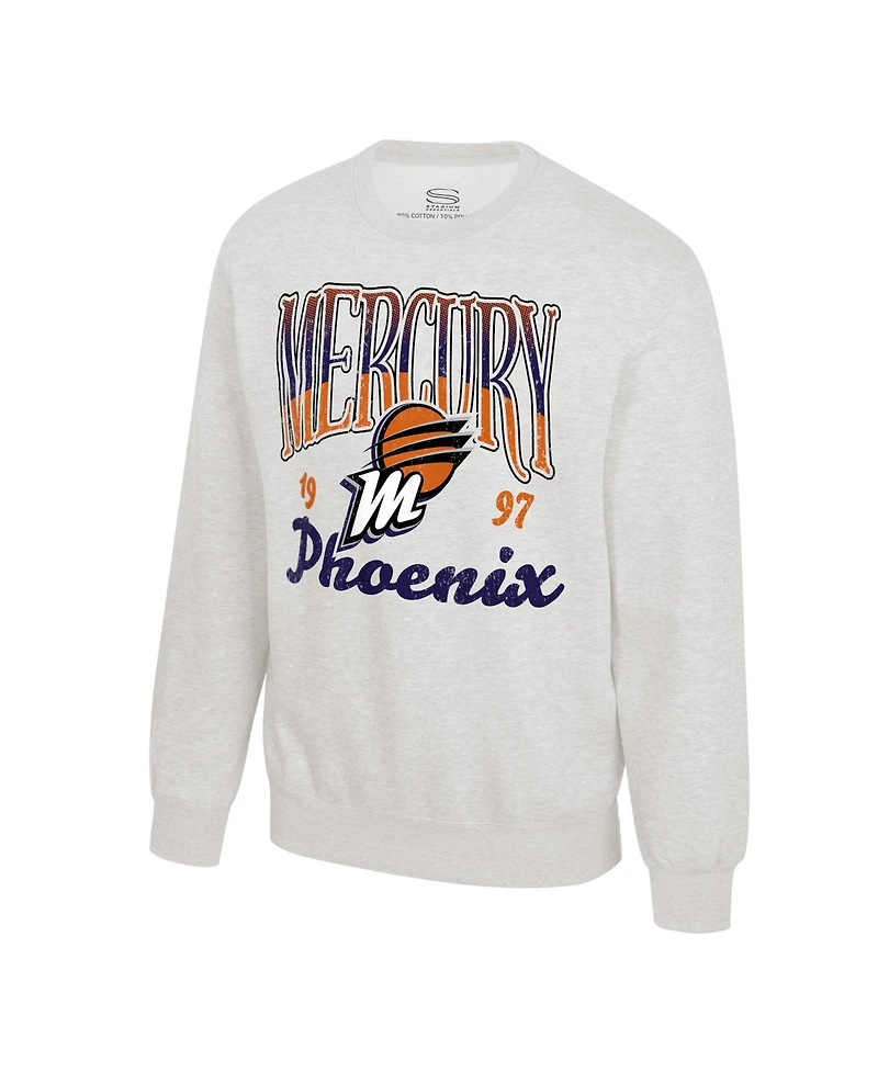 Stadium Essentials Men's and Women's Oatmeal Phoenix Mercury Sky High Fleece Crew Neck Sweatshirt