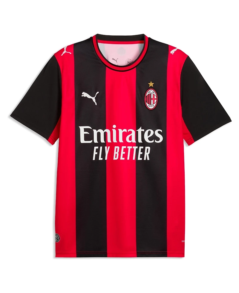 Puma Men's Rafael Leao Black/Red Ac Milan 2026/27 Home Replica Jersey