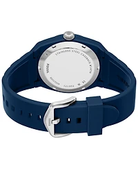 Fossil Men's Everett Three-Hand Navy Silicone Watch 42mm