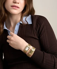 Fossil Women's Raquel Two-Hand Gold-Tone Stainless Steel Watch 23mm