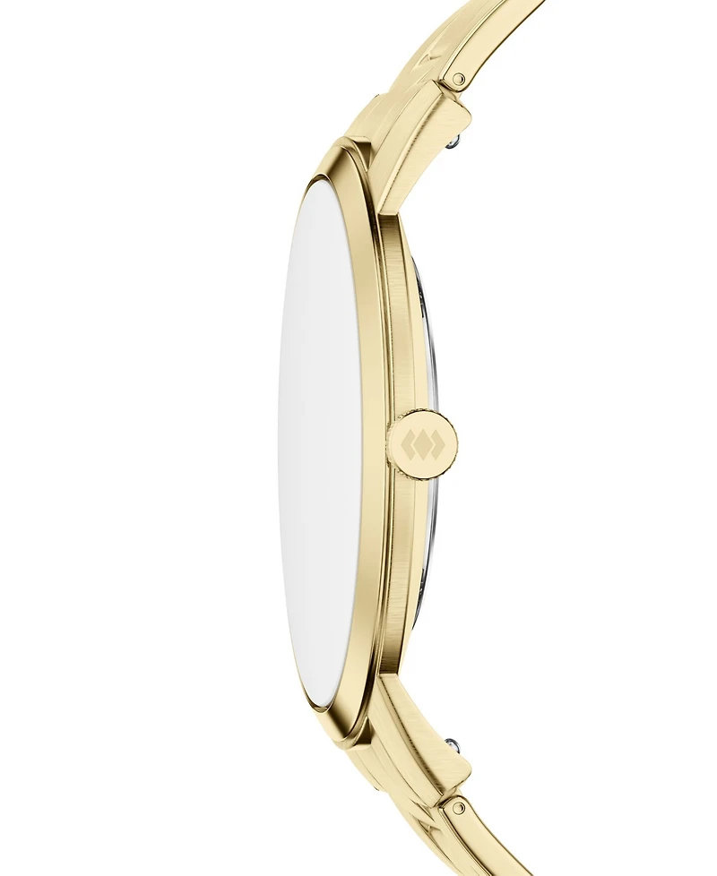 Fossil Men's Minimalist Three-Hand Gold-Tone Stainless Steel Watch 44mm
