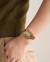 Fossil Women's Raquel Three-Hand Date Brown Leather Watch 23mm