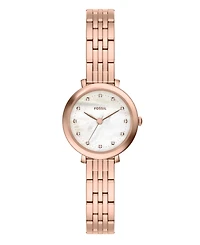 Fossil Women's Heidi Three-Hand Rose Gold-Tone Stainless Steel Watch 26mm