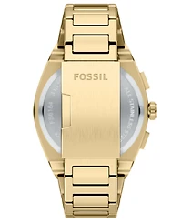Fossil Men's Everett Chronograph Gold-Tone Stainless Steel Watch 44mm