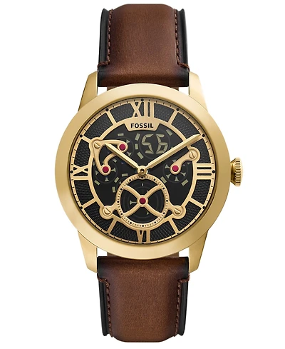 Fossil Men's Townsman Big Tic Two-Tone Leather Watch 42mm