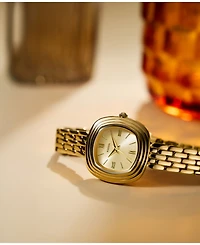 Fossil Women's Genevive Three-Hand Gold-Tone Stainless Steel Watch 30mm