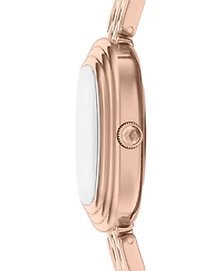 Fossil Women's Genevive Three-Hand Rose Gold-Tone Stainless Steel Watch 30mm