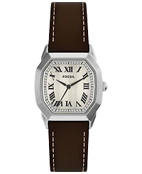 Fossil Men's Harlow Three-Hand Brown Leather Watch 33mm