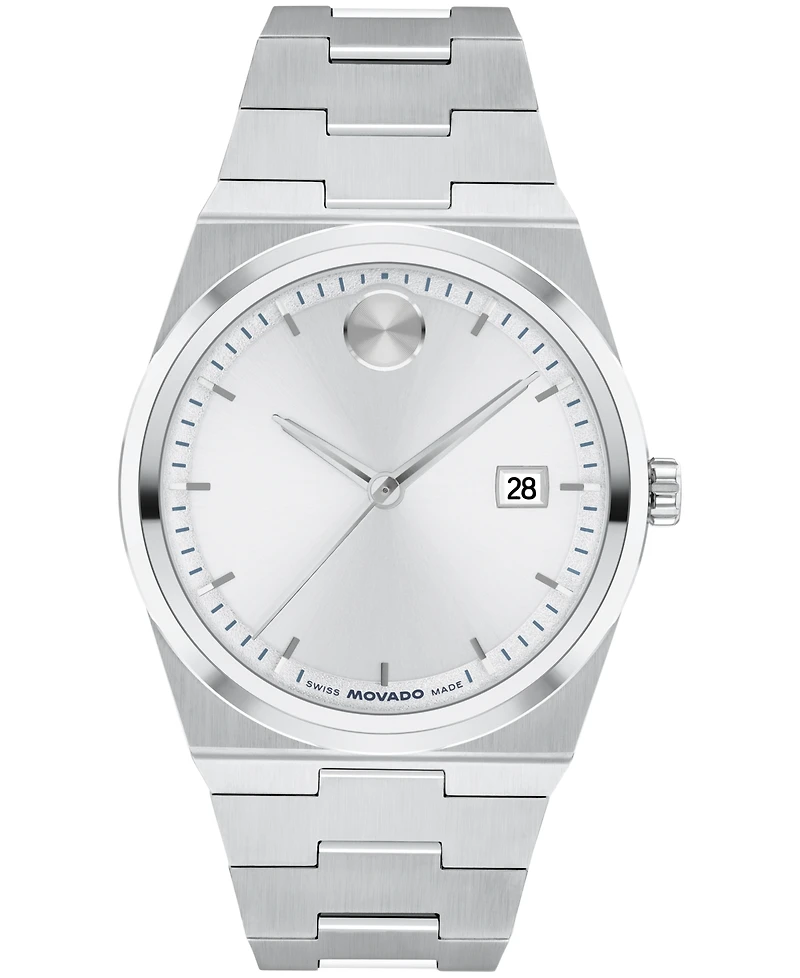 Movado Men's Bold Quest Swiss Quartz Stainless Steel Watch 34mm