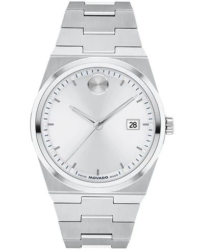Movado Men's Bold Quest Swiss Quartz Stainless Steel Watch 34mm