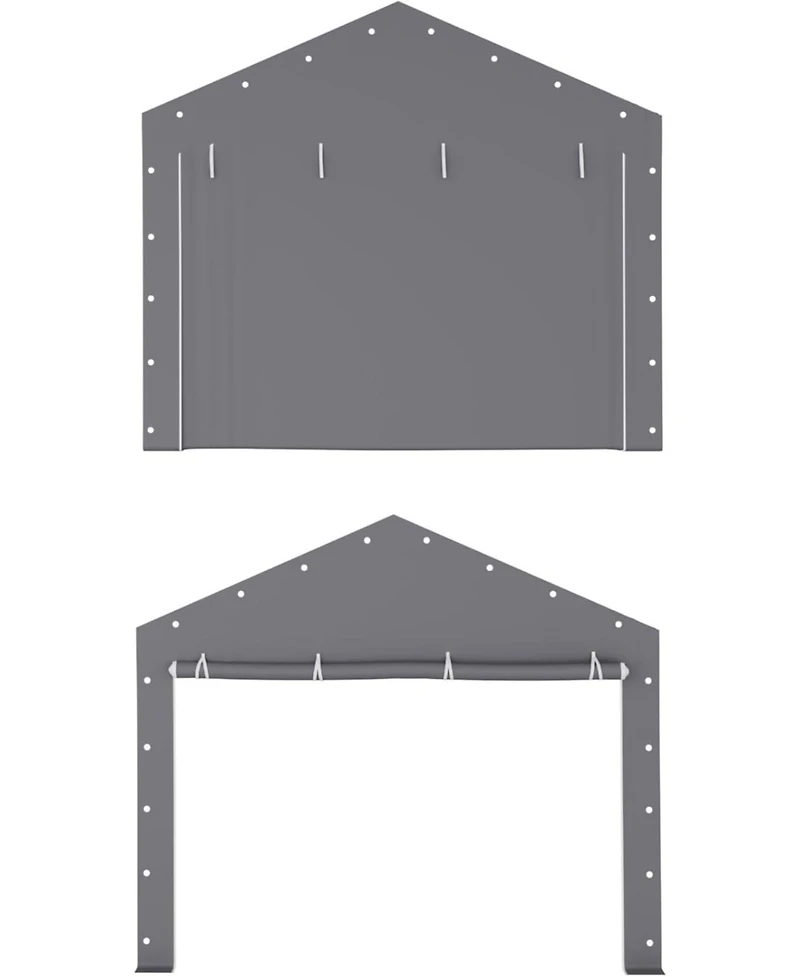 gaomon Carport Zipper Door Replacement for Portable Garage Compatible with Frames Zipper Doors Only