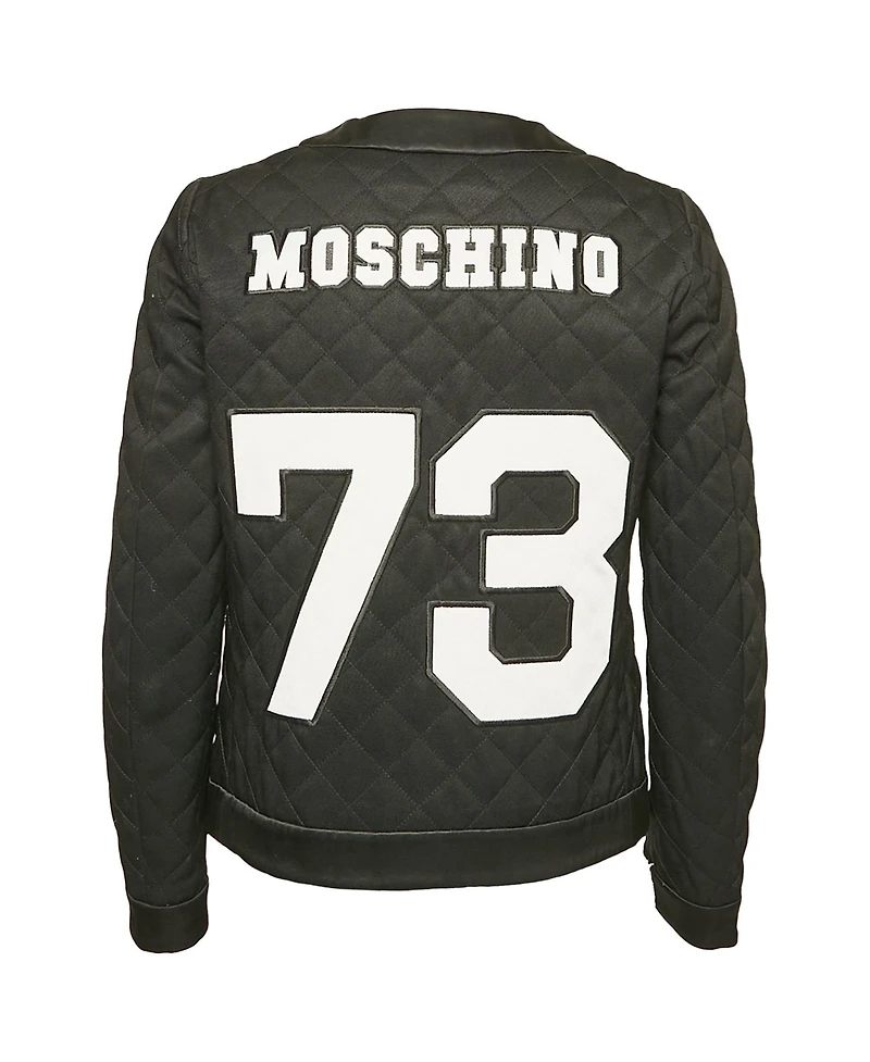 Pre-Owned Moschino Women's Couture Quilted Synthetic Jacket