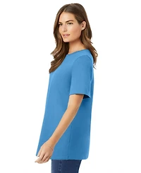 Woman Within Women's Perfect Short-Sleeve Crewneck Tee