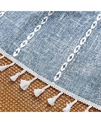 Awesome Home Casual Fringe Light Filtering Curtains Pair