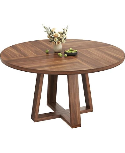 gaomon 47 Inch Round Dining Table for Kitchen or Dining Room, Wooden Table Only