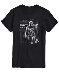 Airwaves Men's The Mandalorian & Grogu Bounty Hunter Graphic T-Shirt
