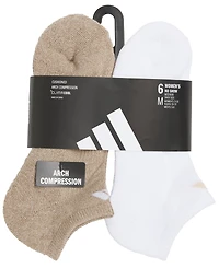 adidas Women's Athletic Cushioned No Show Socks, 6-Pack