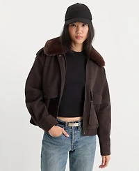 Good American Women's Collared Jacket