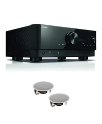 Yamaha Rx-V6A 7.2-Channel Dolby Atmos Av Receiver with In-Ceiling Speakers