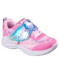 Skechers Little Girls Dream Racer - Wing Brites Light-Up Casual Sneakers from Finish Line