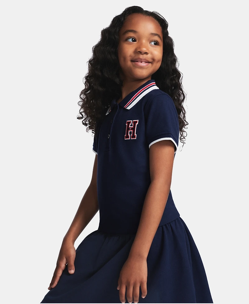 Tommy Hilfiger Girls' 7-16 Short-Sleeve Polo Dress
