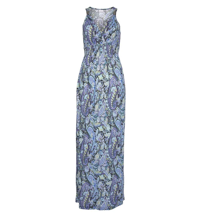 Lascana Women's Paisley Print Maxi Dress
