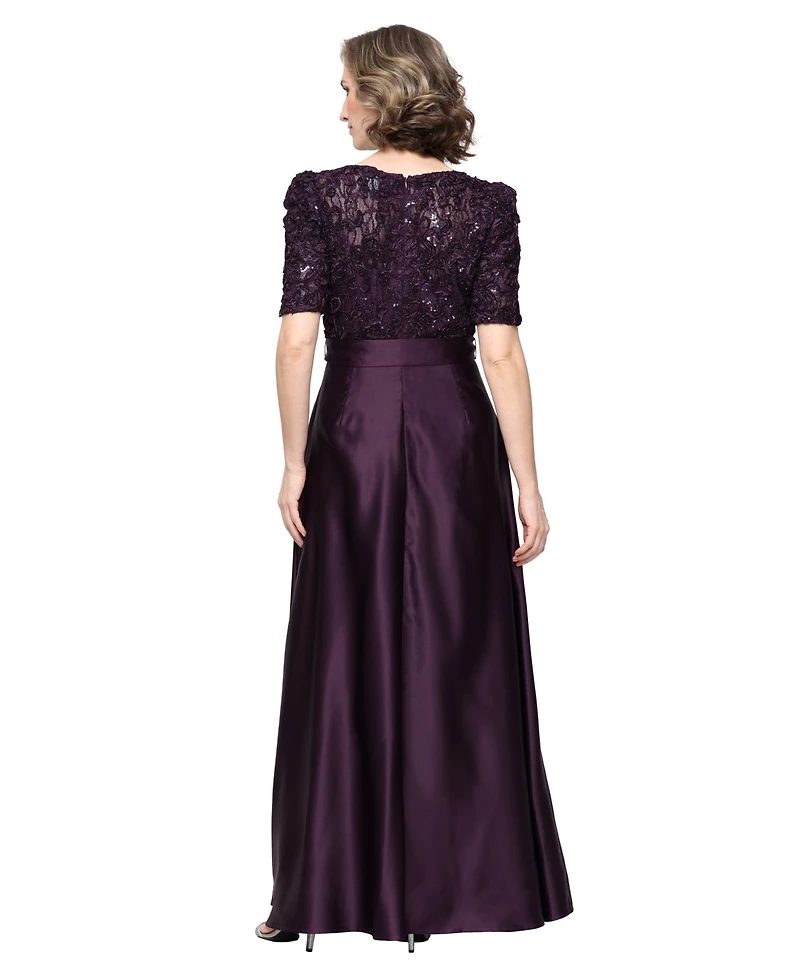 Alex Evenings Petite V-Neck A-Line Ball Gown