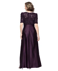 Alex Evenings Petite V-Neck A-Line Ball Gown