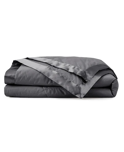 Unikome Oversized Lightweight Satin Trim Feather and Down Blanket