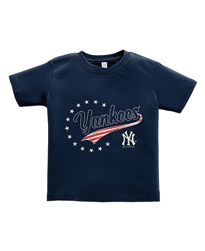 Soft As A Grape Toddler Navy New York Yankees Americana T-Shirt